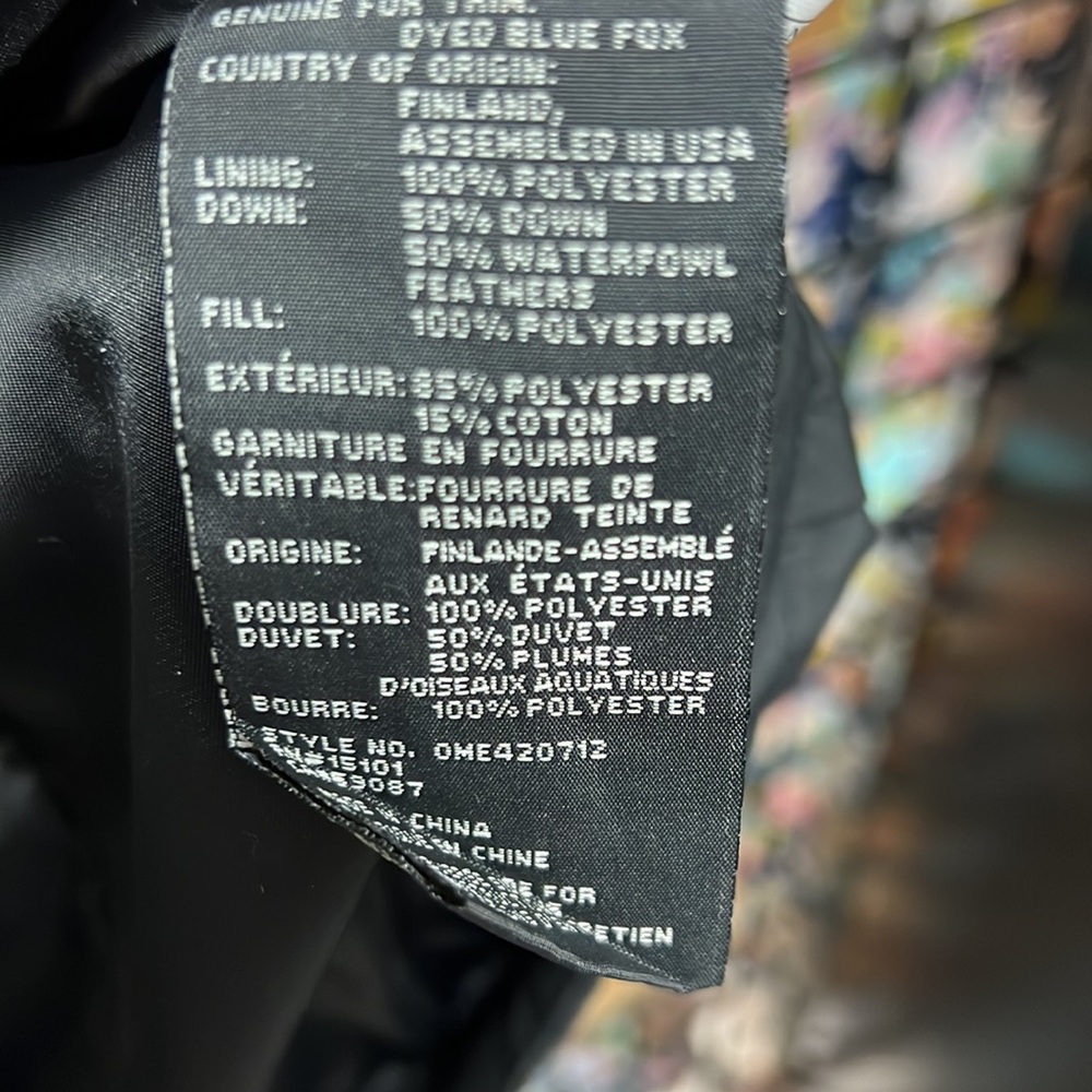 NWT,1 MADISON Detachable FOX FUR PARKA DOWN COAT,(black with black real fur) - Picture 11 of 17